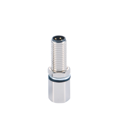 M8 Male-Female Panel Mount, Contacts: 3, Unshielded, IP67