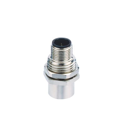 M12 A-coding Male-Female Panel Mount, Shielded, PG9 Front fastened, Contacts: 5, IP67 / IP68