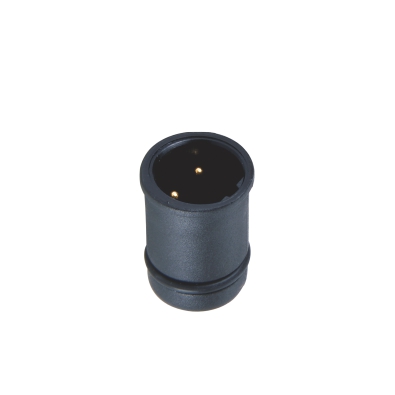 M12 B-coding Male Straight Connector, Solder Panel Mount, Plastic Housing with O-ring, Unshielded, Contacts: 4, IP67/IP68