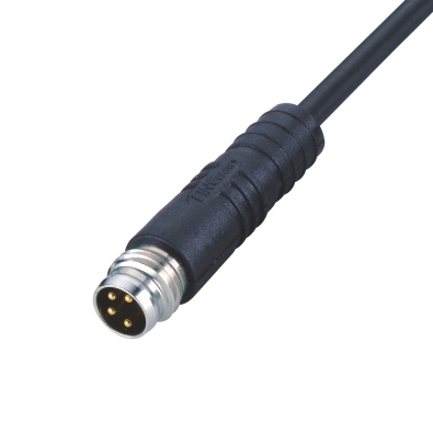 M8 Male A-coding Straight Connector, Molded Cable,  Contacts: 3, Shielded, IP67 / IP65, UL Listed: CYJV(CYJV7).E321413