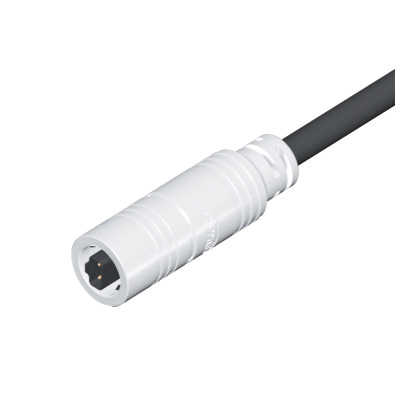 SPE 6P-P8 Male Straight Connector, Molded Cable, Push-Pull, Contacts: 2, Shielded, IP67