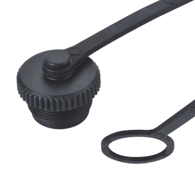 M16 Protection Cap for Female Panel-mount Connector, IP67/IP68