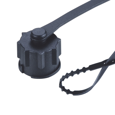 M16 Protection Cap for Male Cable Connector, With Fix-Cap, IP65/IP67